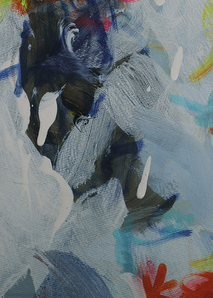 Detail XL Gemälde Bild gelb hell blau neon Sonne Sonnen Untergang Meer Strand Nordsee