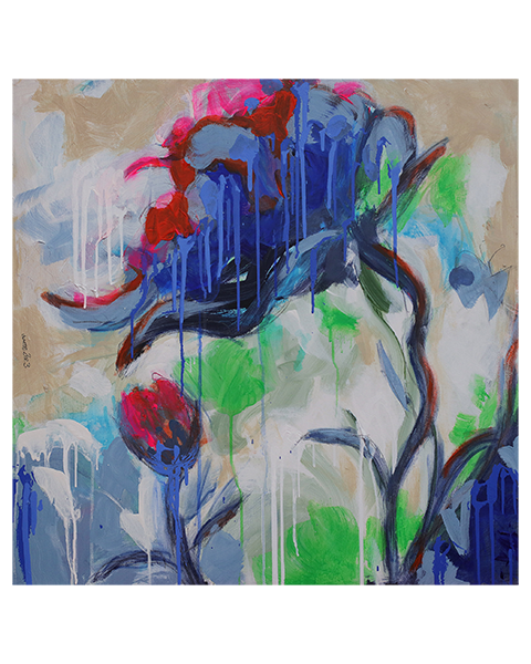 Leichtigkeit im Garten - 70 x 70 cm - 50 Euro