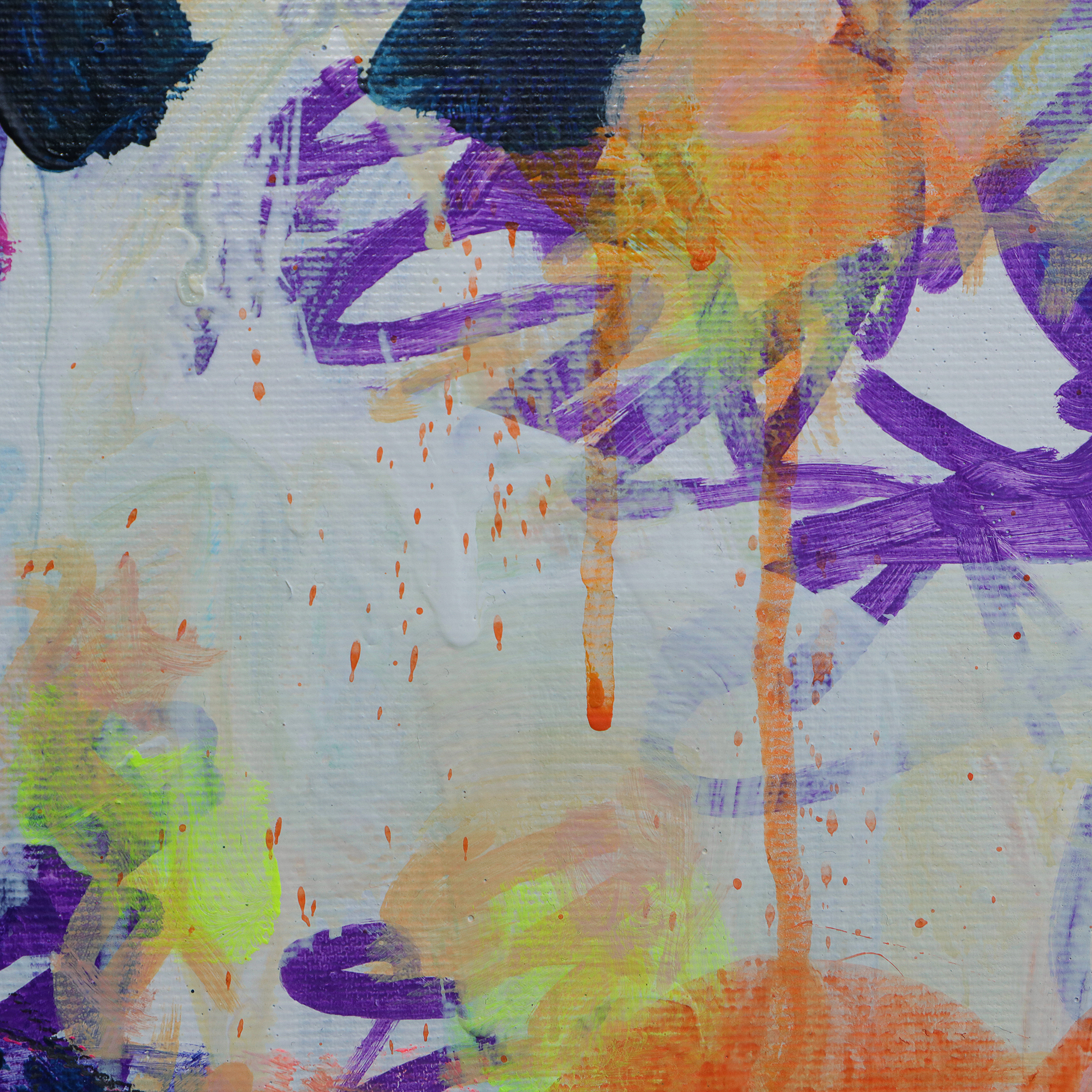 Detail Gemälde Wand Bild neon lila dunkel blau Himmel Abend Sylt Meer Nordsee Strand