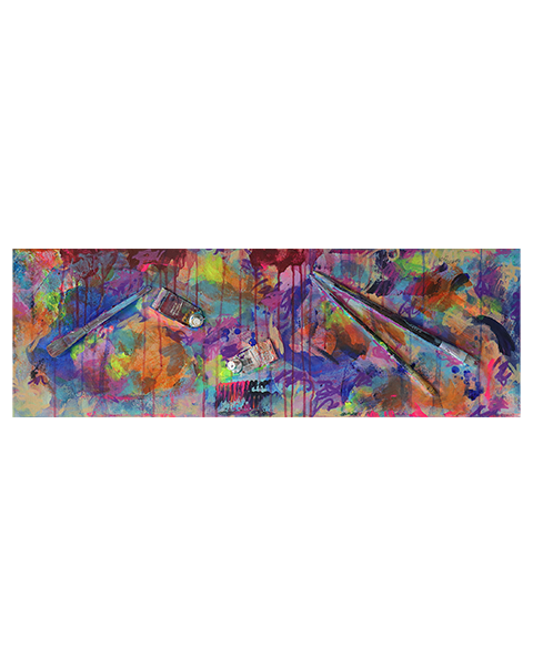 Im Atelier des Malers - 30 x 90 cm - 30 Euro