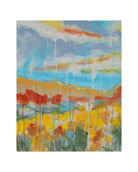 Sonnenschein in der Prärie - 60 x 50 cm - 30 Euro