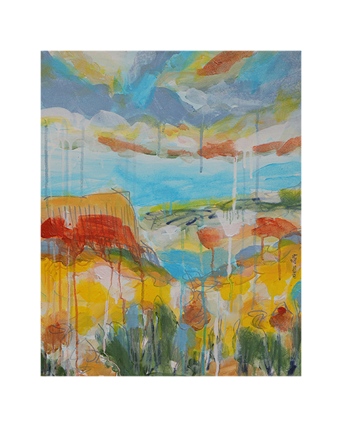 Sonnenschein in der Prärie - 60 x 50 cm - 30 Euro