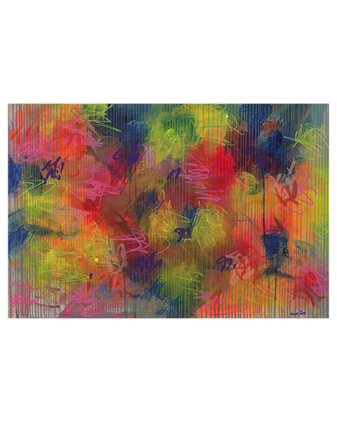 Neonkrickelkrackel - 46,5 x 65 cm - 30 Euro