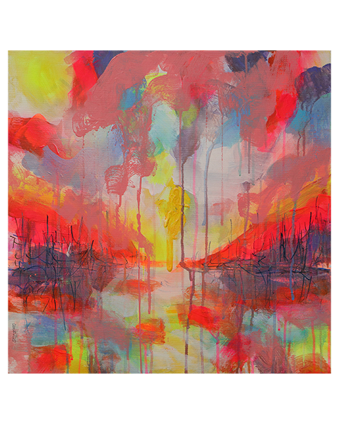 Abendsonne am Meer - 60 x 60 cm - 40 Euro