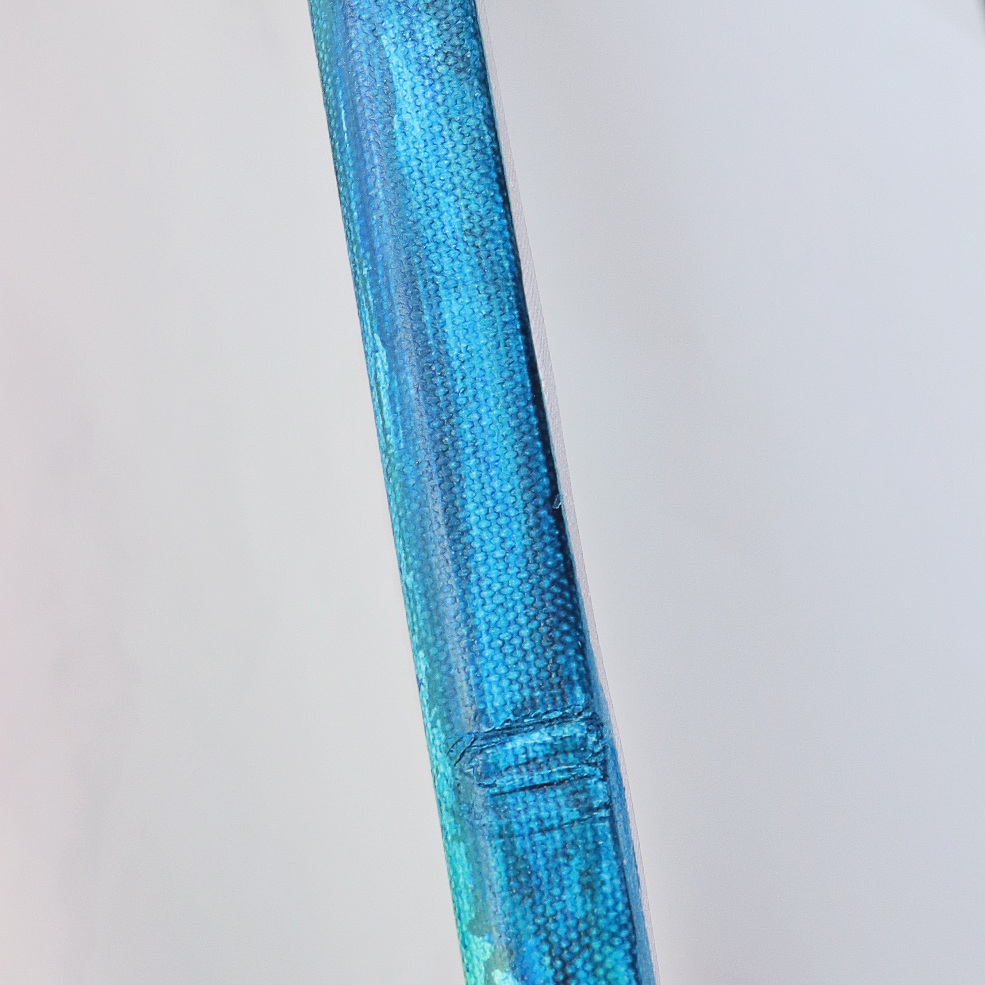 Detail XL Wand Gemaelde Bild Vogel Papagei neon rot blau abstrakt Tier Ara Portraet Art