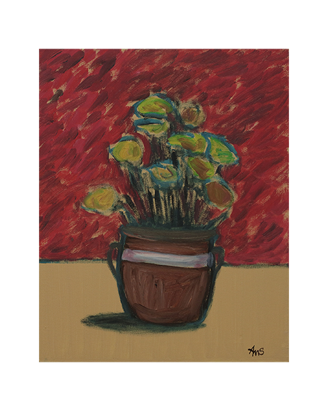 Studentenstrauß - Skizze - 50 x 40 cm - 25 Euro
