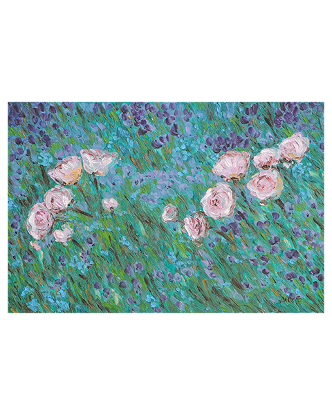 Wild roses - 40 x 60 cm - 25 Euro