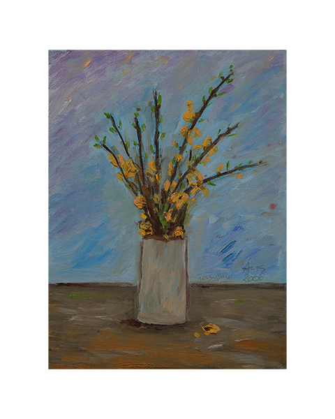Forsythie - 40 x 30 cm - 20 Euro