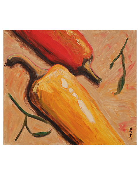 Chilischoten - 60 x 70 cm - 45 Euro