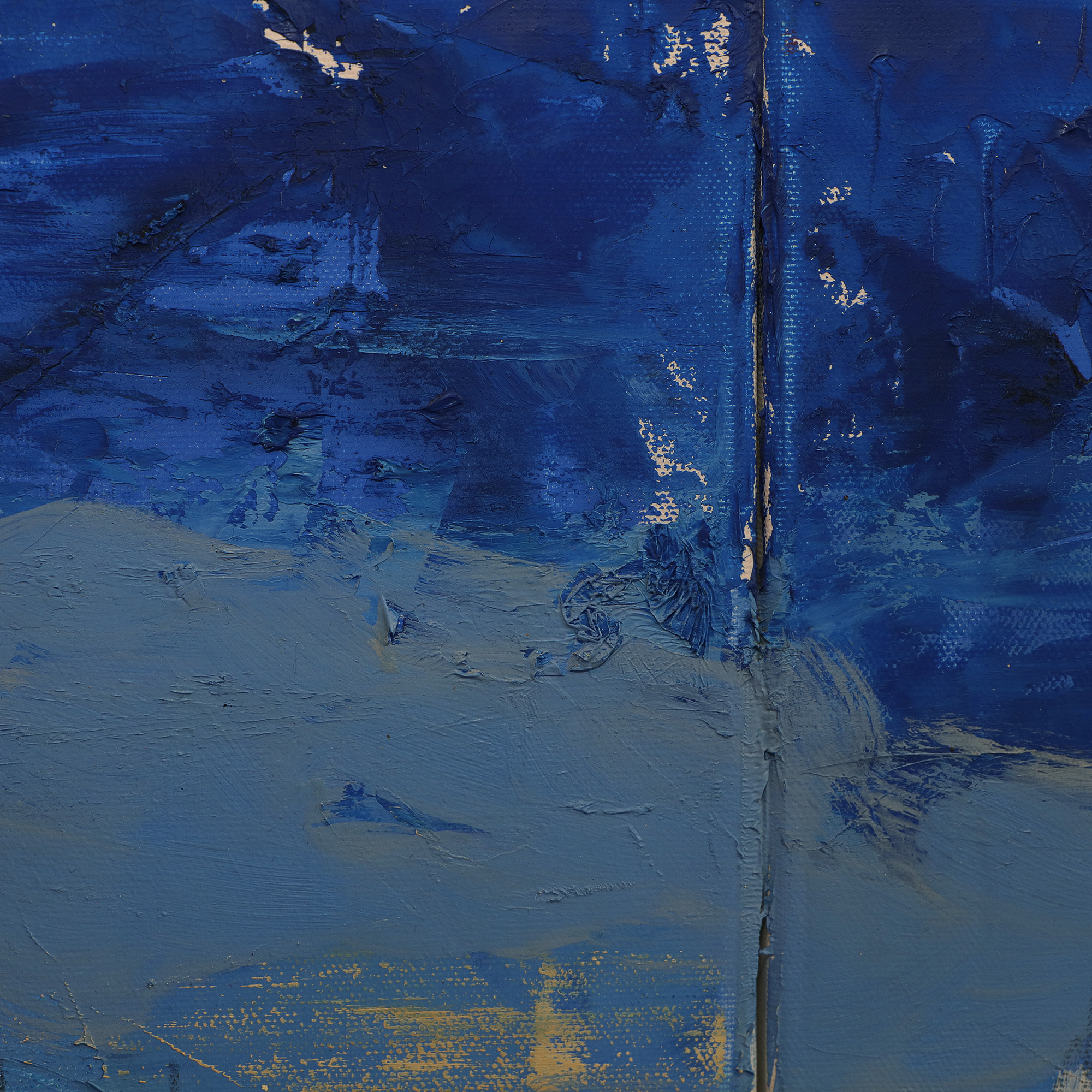 Detail Gemälde XXL XL lang schmal Jamaika Meer Segel Boote blau gruen Strand Urlaub Art