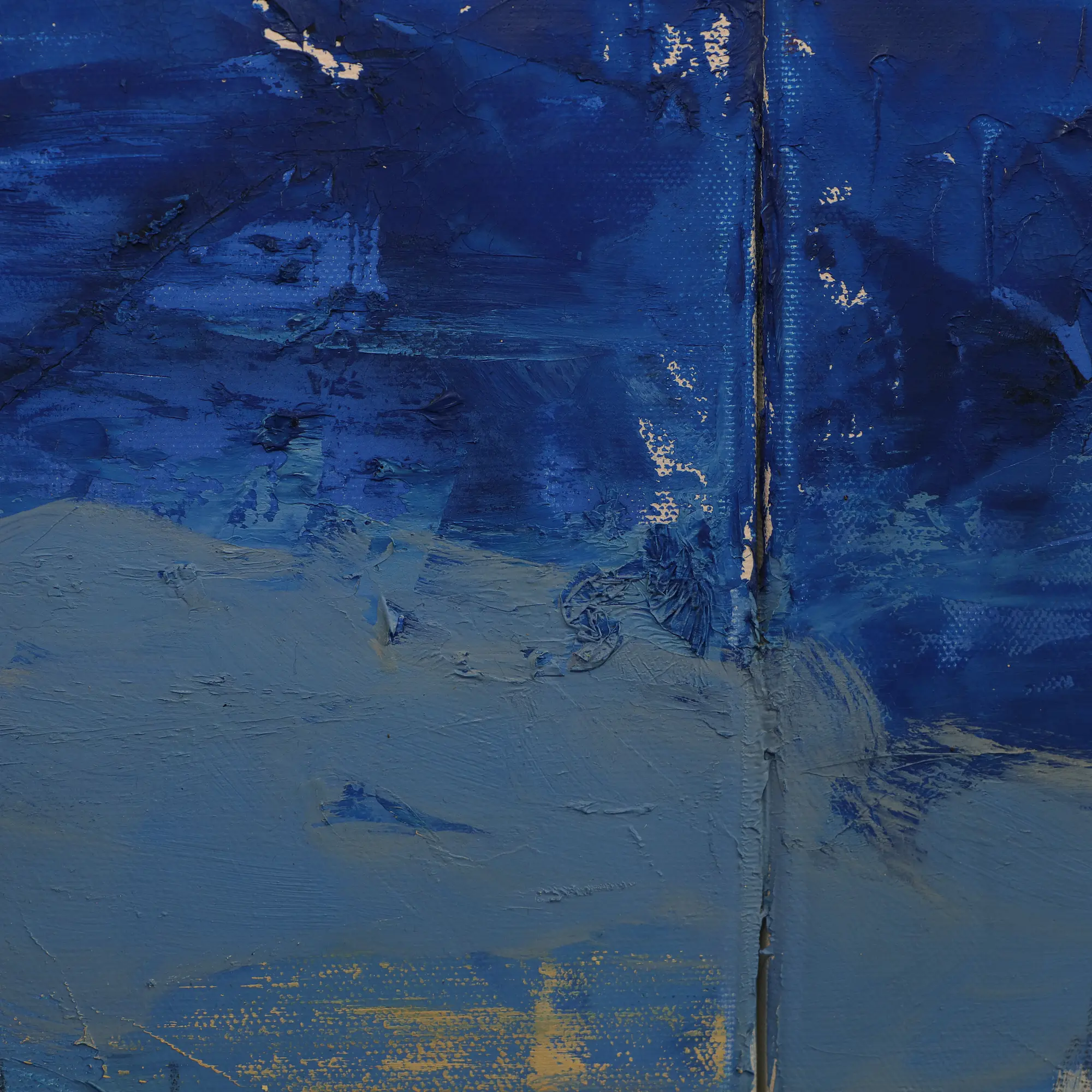 Nahaufnahme Gemälde XXL XL lang schmal Jamaika Meer Segel Boote blau gruen Strand Urlaub Art