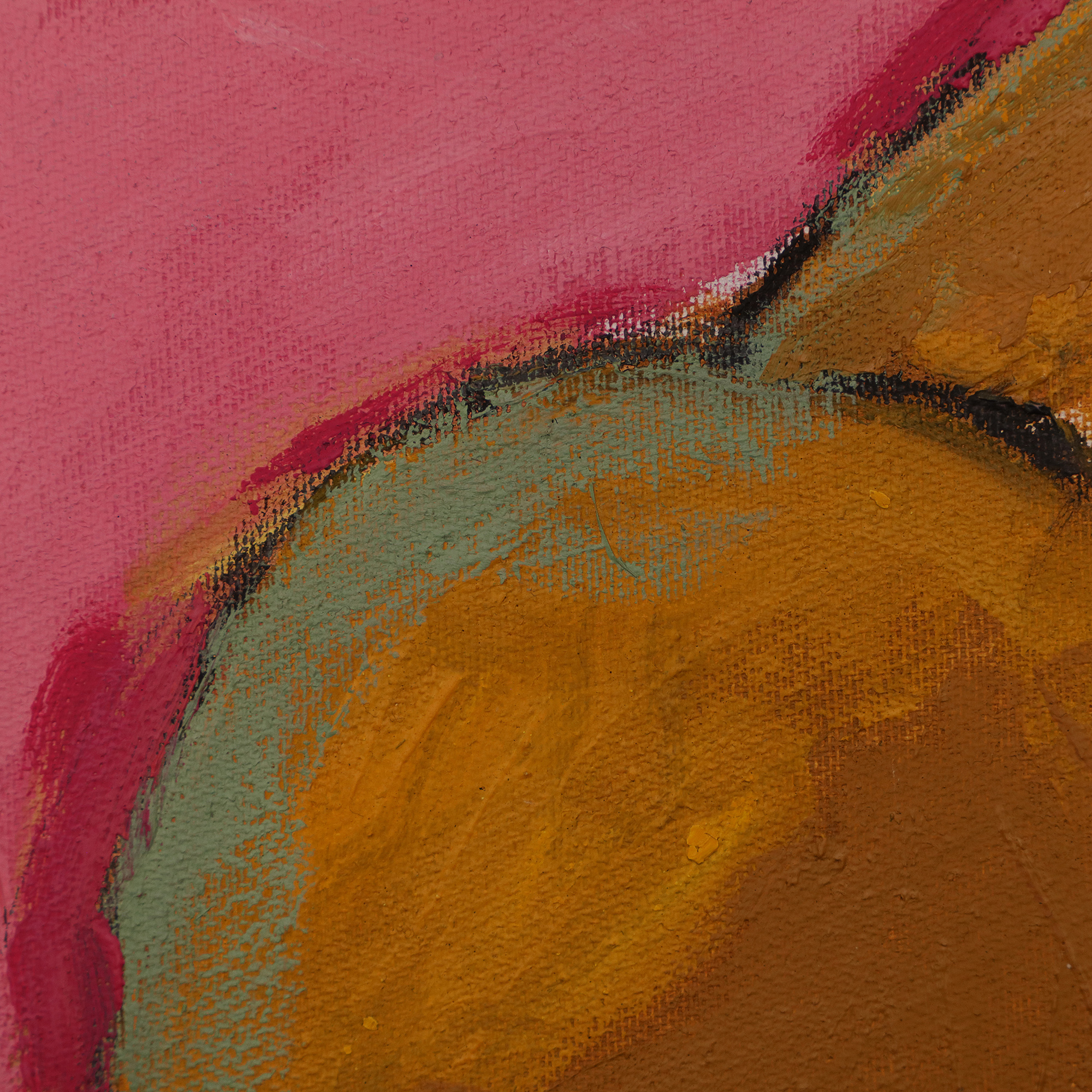 Detail Gemälde XS Mini klein Frucht rosa pink Birne Obst Kueche Esszimmer Kunst Oel