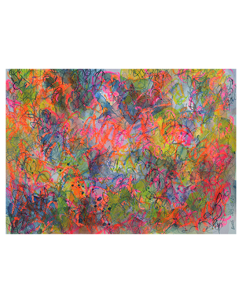 Neon Strokes - 24 x 32 cm - 10 Euro