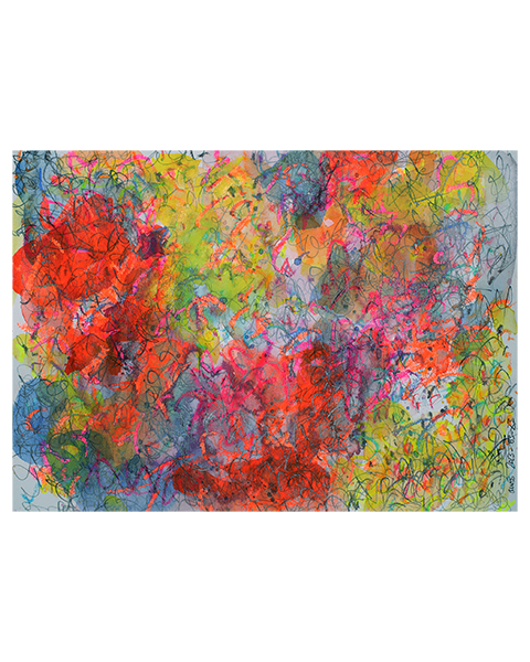 Neon Strokes - 24 x 32 cm - verkauft/sold