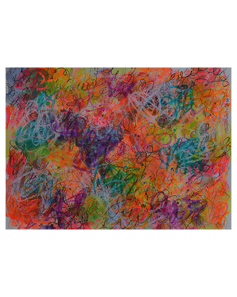 Neon Strokes - 24 x 32 cm - 10 Euro