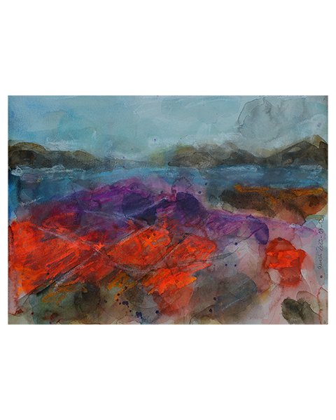 Volcanic landscape - 24 x 32 cm - verkauft/sold